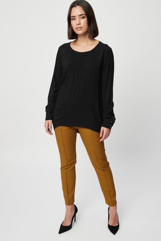 Pantalón recto - Harmont & Blaine - Negro y amarillo