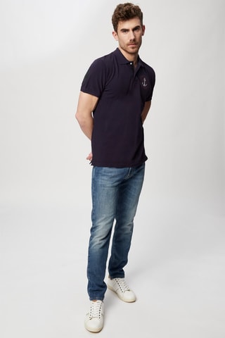 Polo - Harmont & Blaine Jeans - Blanco, rojo y azul