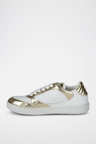 Zapatillas - Blanco y dorado