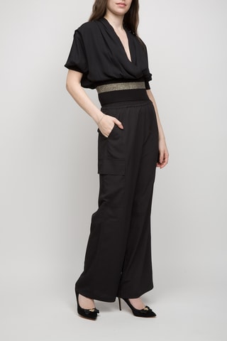 Pantalón - Twinset - Blanco, negro y beige