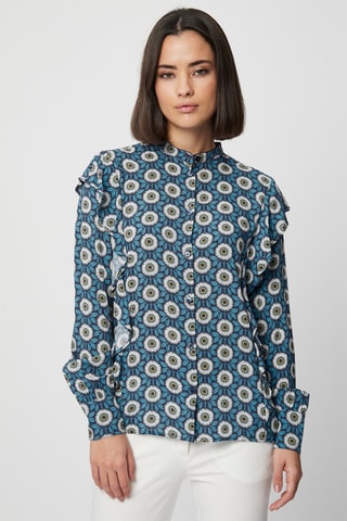Camisa - Harmont & Blaine - Blanco, azul y amarillo