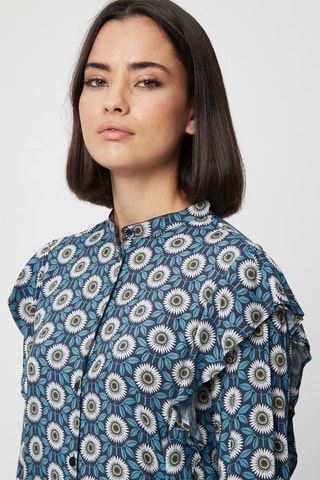 Camisa - Harmont & Blaine - Blanco, azul y amarillo