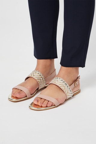 Sandalias de piel - Harmont & Blaine - Blanco, negro y gris