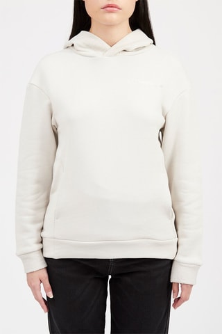 Sudadera con capucha - Blanco y gris