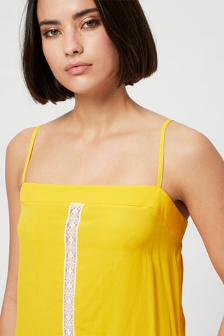Top de seda - Harmont & Blaine - Blanco y amarillo