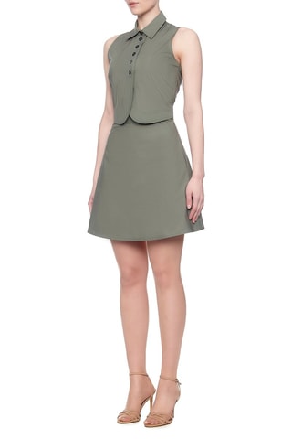 Vestido trapecio - Verde