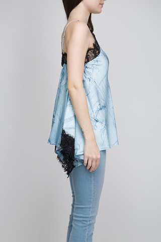 Top - Negro y azul