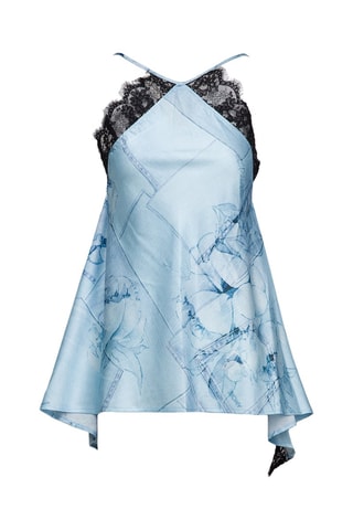 Top - Negro y azul