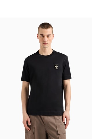 Camiseta - Negro y beige