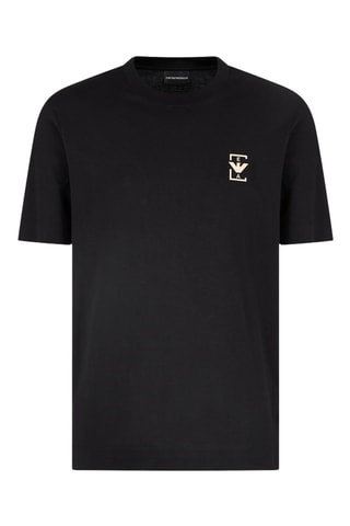 Camiseta - Negro y beige
