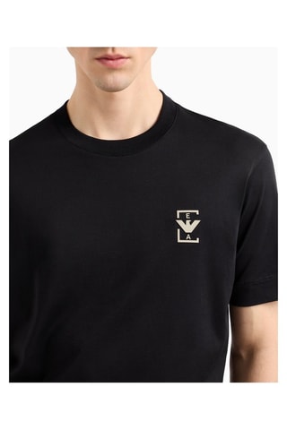 Camiseta - Negro y beige