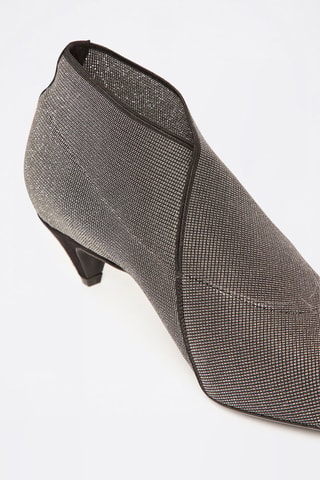 Botines - Plateado y negro