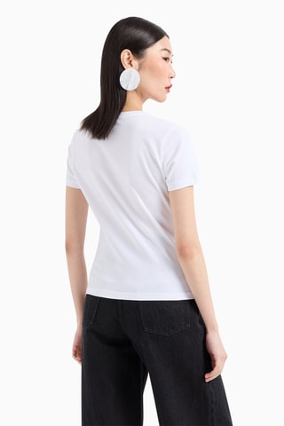 Camiseta - Blanco y azul