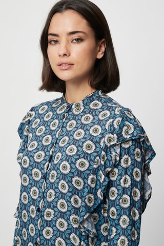 Camisa - Harmont & Blaine - Blanco, azul y amarillo