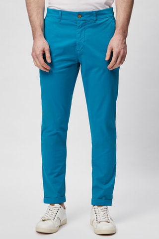 Pantalón recto - Harmont & Blaine - Azul y naranja