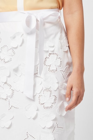 Falda recta de talle alto - Harmont & Blaine - Blanco