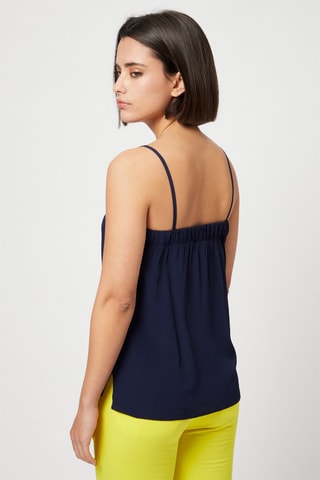 Top de seda - Harmont & Blaine - Blanco y azul