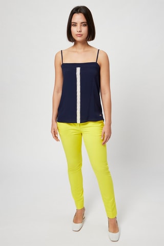 Top de seda - Harmont & Blaine - Blanco y azul