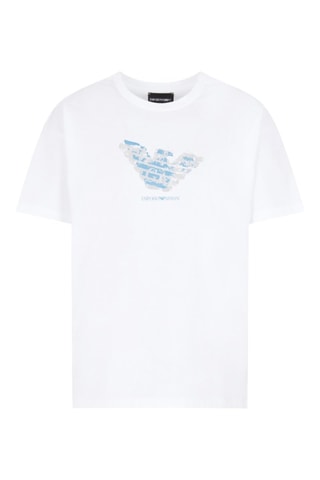 Camiseta - Blanco y azul