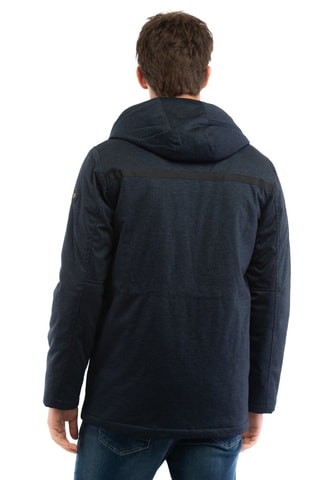 Chaqueta con capucha - Negro y azul