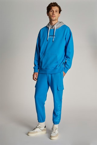 Sudadera polar con capucha - Azul