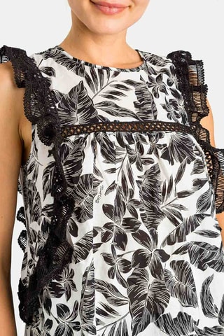 Top - Preto - Branco e preto