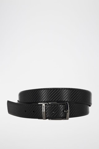 Cinturón de piel - Negro