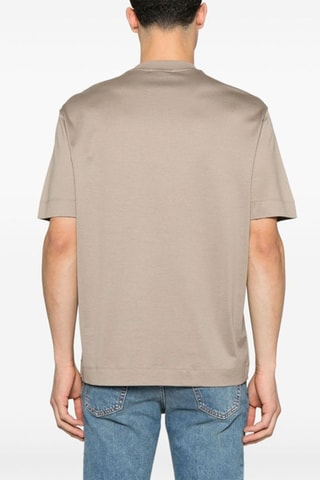Camiseta - Blanco y beige