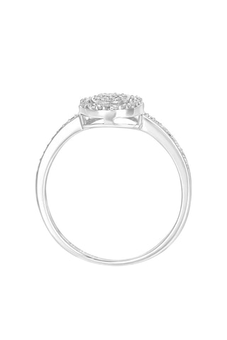 Solitario - Oro blanco y diamantes