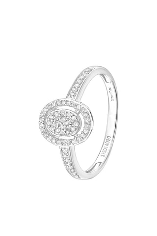 Solitario - Oro blanco y diamantes