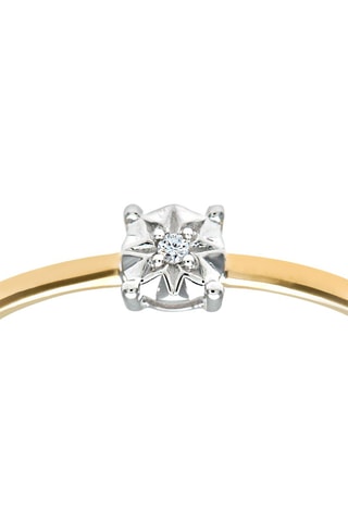 Solitario - Oro amarillo y diamante