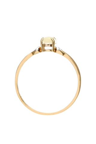 Anillo - Oro amarillo, oro blanco y perla natural