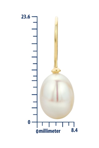 Pendientes - Oro amarillo y perlas cultivadas de agua dulce