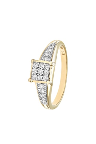 Anillo - Oro amarillo y diamantes
