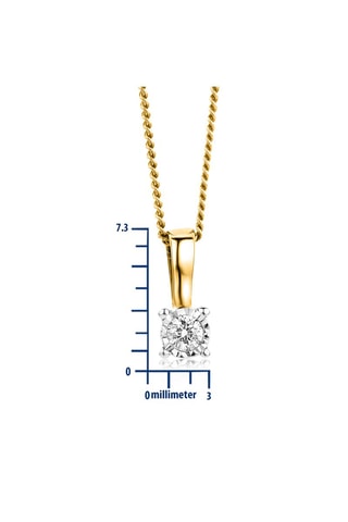 Colgante - Oro amarillo, oro blanco y diamante