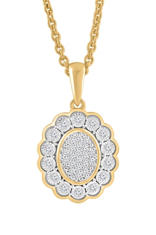 Collar - Oro amarillo y diamantes