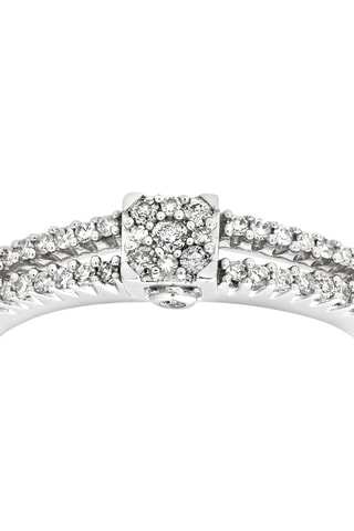 Anillo - Oro blanco y diamantes