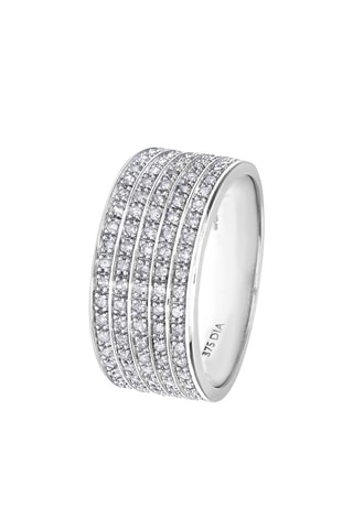 Alianza - Oro blanco y diamantes