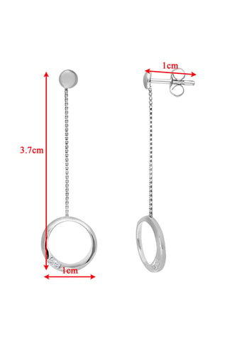 Pendientes - Oro blanco y diamantes