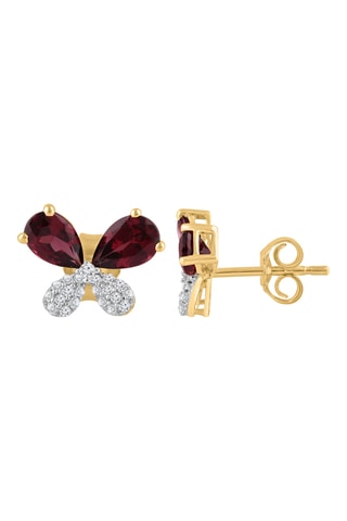 Dormilonas - Oro amarillo, rodonitas y diamantes