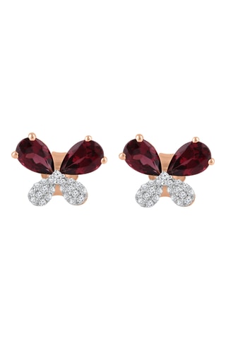 Dormilonas - Oro amarillo, rodonitas y diamantes