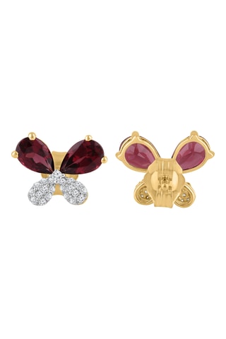 Dormilonas - Oro amarillo, rodonitas y diamantes