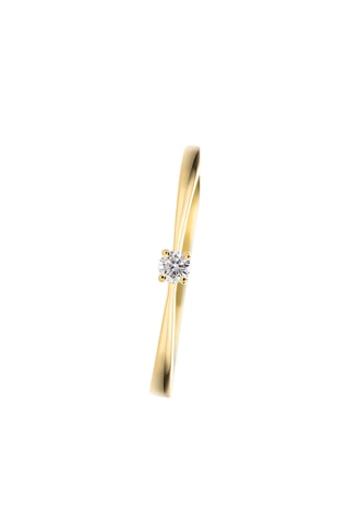 Solitario - Oro amarillo y diamante