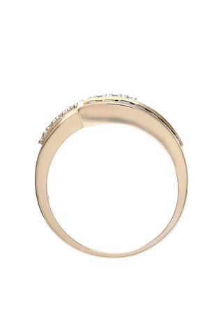 Anillo - Oro amarillo, zafiros y diamantes