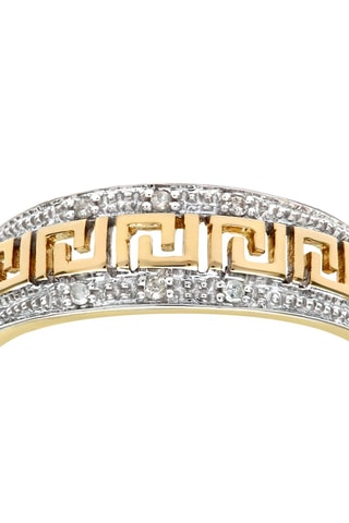 Anillo - Oro amarillo, oro blanco y diamantes