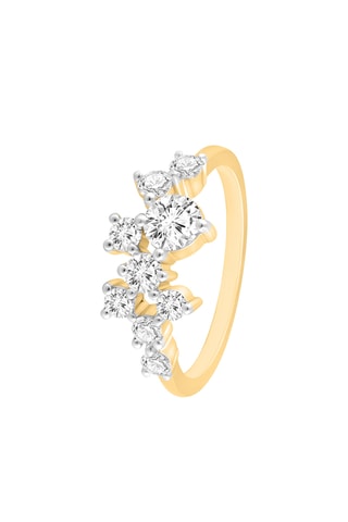 Anillo - Oro amarillo y diamantes