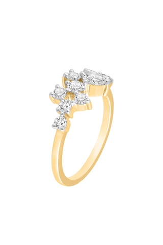 Anillo - Oro amarillo y diamantes