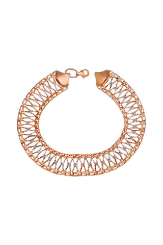 Pulsera - Oro blanco y oro rosa