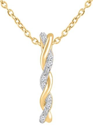 Collar - Oro amarillo y diamantes