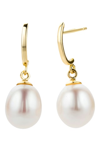 Pendientes - Oro amarillo y perlas cultivadas de agua dulce